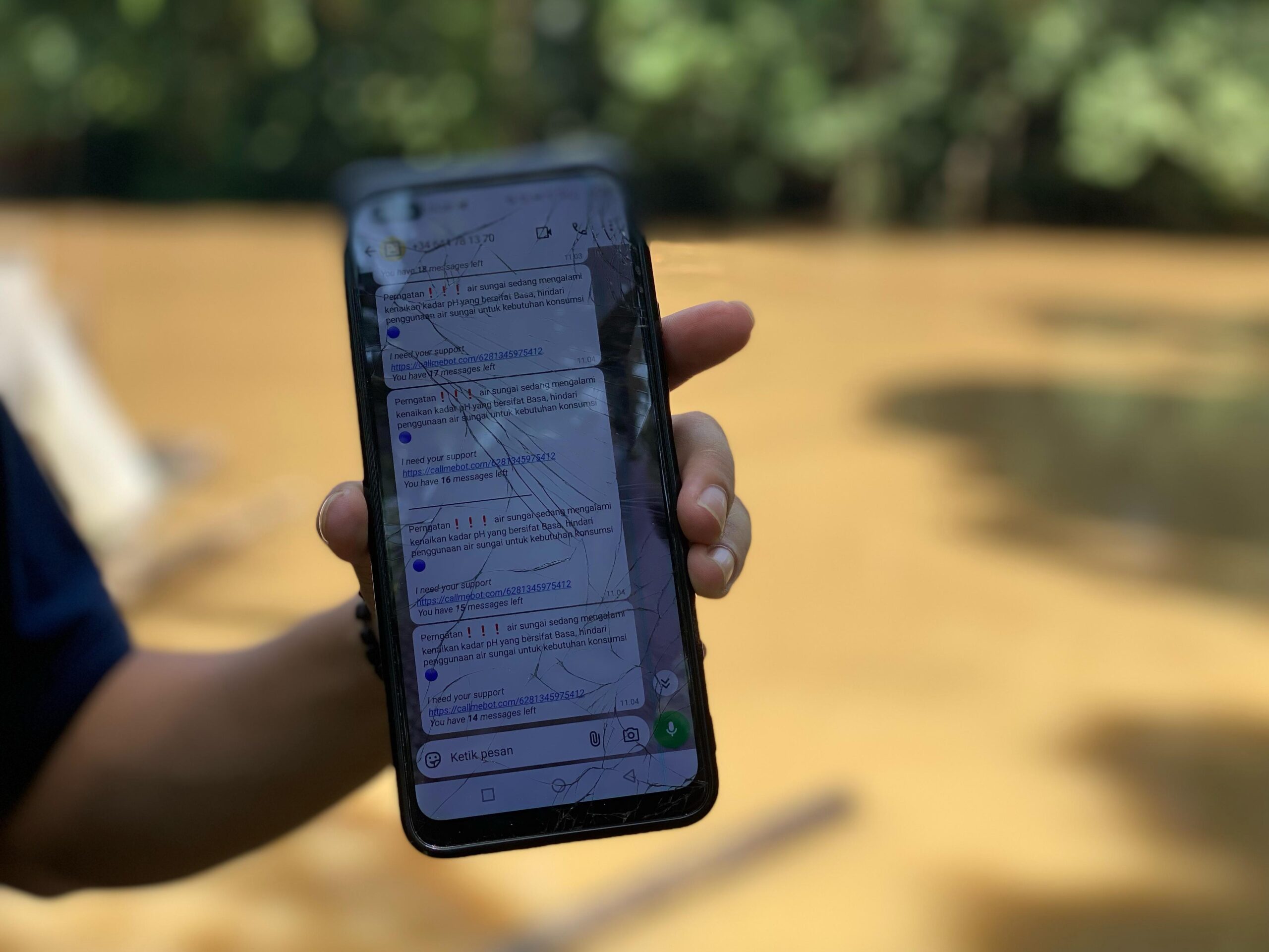 AKURAT_Implementation_15_Water ph monitoring via WhatsApp app during Implementation