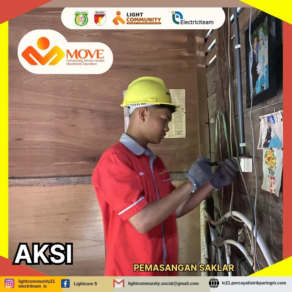 Melayani komunitas Via EdukasiProyek instalasi kelistrikan - Teknik tenaga listrik SMKN 1 PARIN (4)