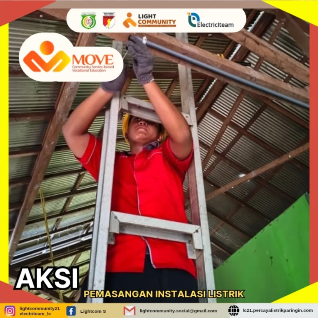 Proyek lapangan Move- Melayani Komunitas Via Edukasi proyek Instalasi Kelistrikan - Tekni Insta (2)